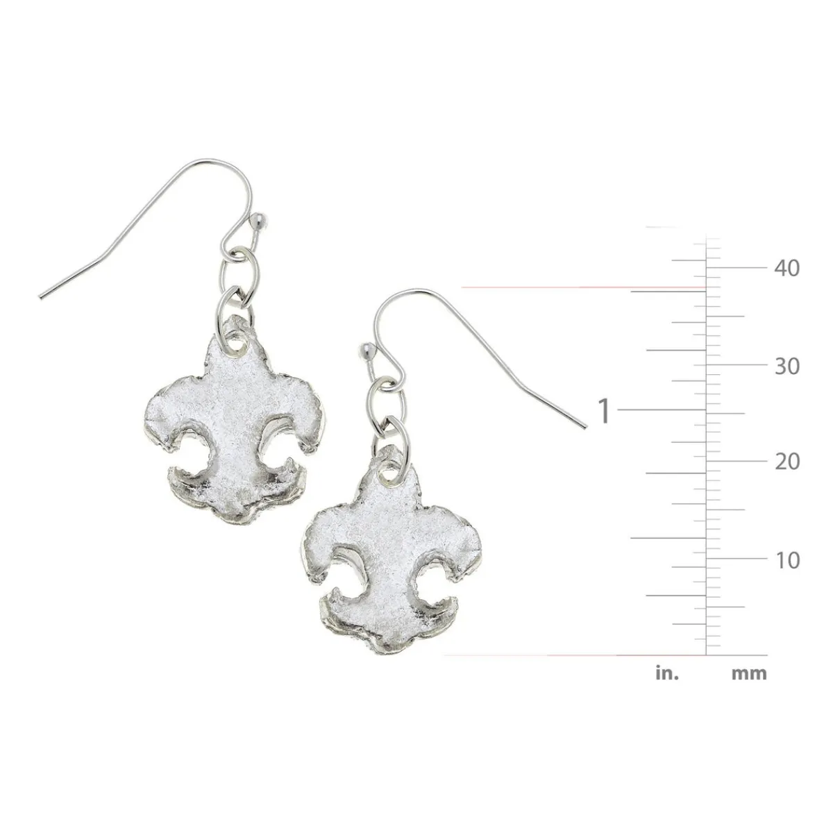 Small Fleur-de-lis Earrings|Susan Shaw Best
