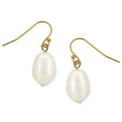 Small Freshwater Pearl Drop Earrings|Susan Shaw Sale