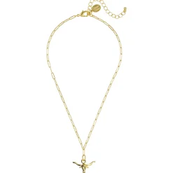 Small Longhorn Paperclip Necklace|Susan Shaw Hot