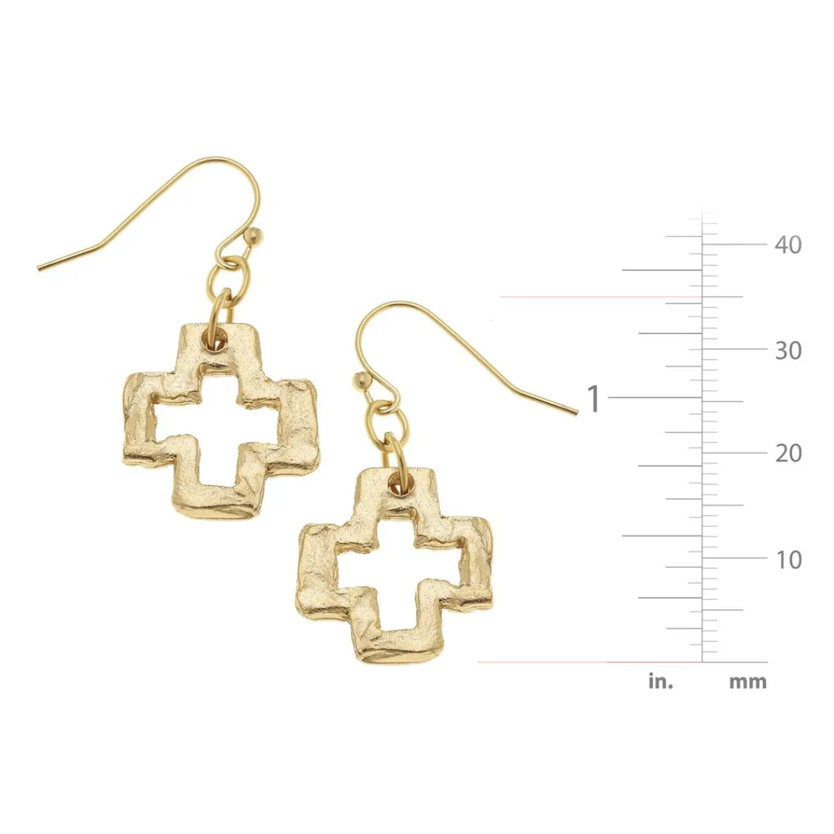 Small Open Cross Earrings|Susan Shaw Online