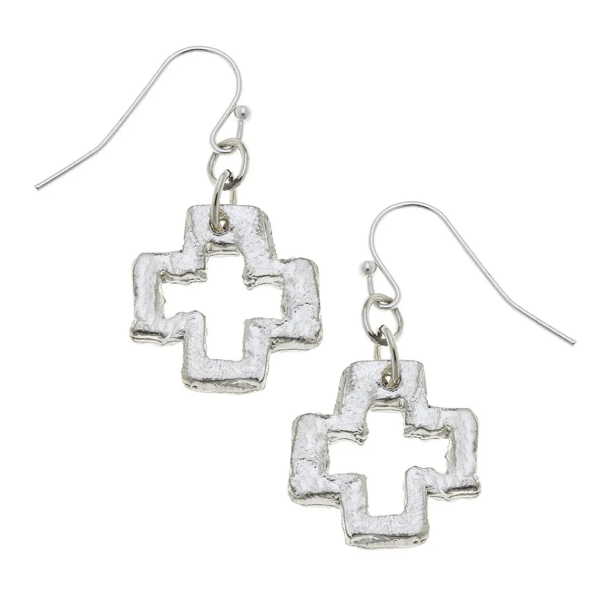Small Open Cross Earrings|Susan Shaw Online