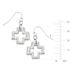 Small Open Cross Earrings|Susan Shaw Online