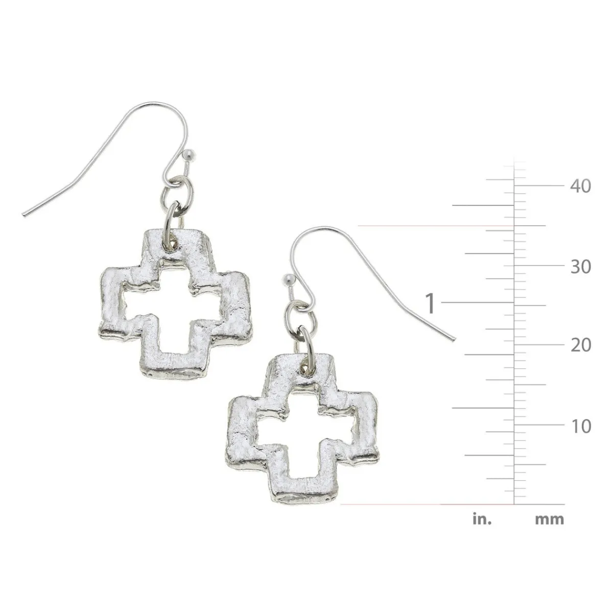Small Open Cross Earrings|Susan Shaw Online
