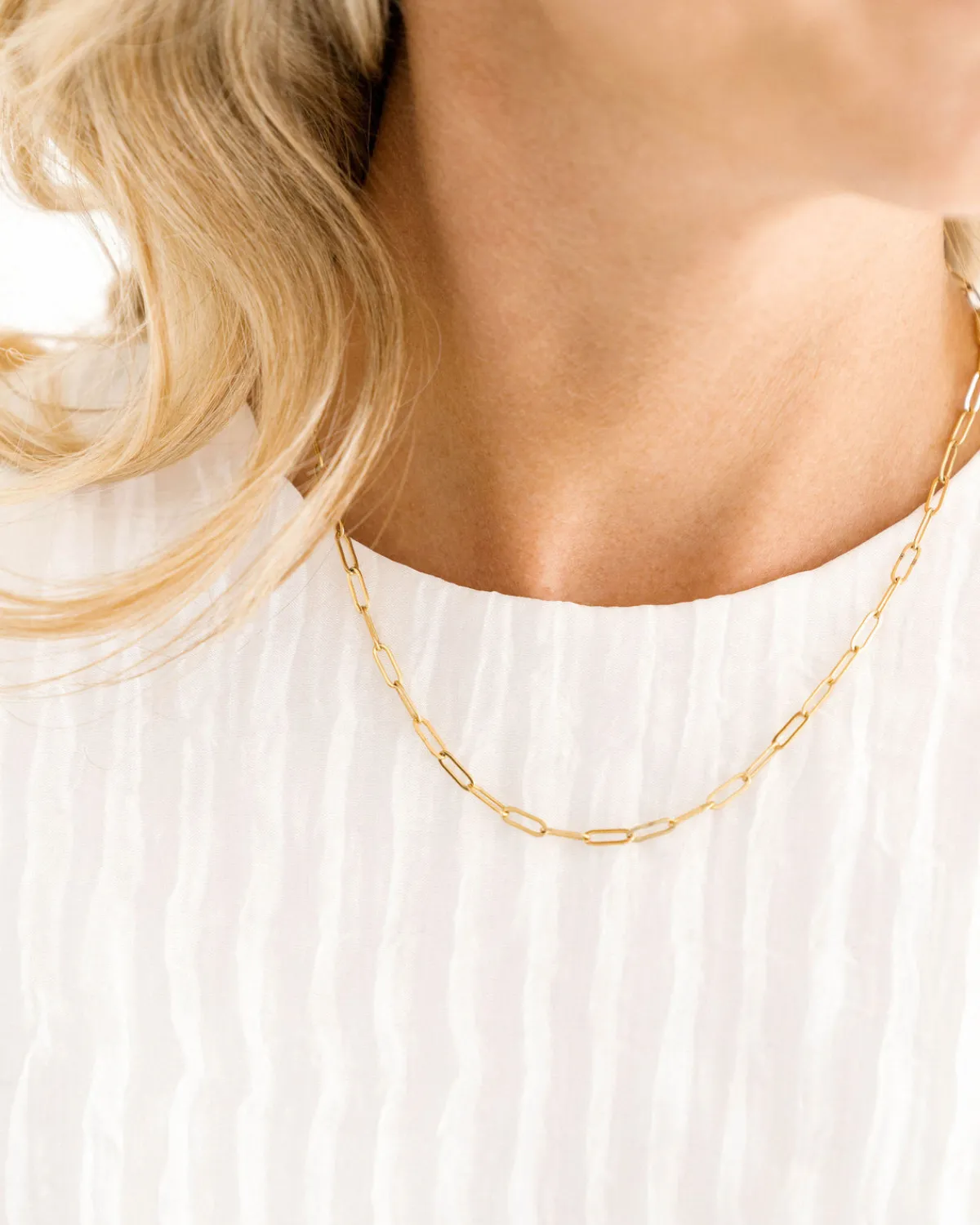 Small Paperclip Necklace|Susan Shaw Clearance