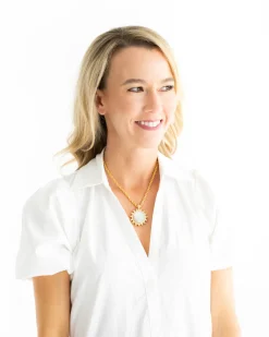 Sophie Engraved Bee Necklace|Susan Shaw New