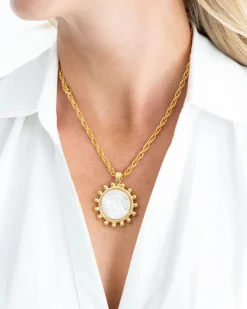 Sophie Engraved Bee Necklace|Susan Shaw New