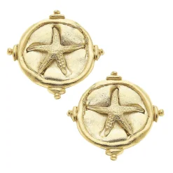 Starfish Intaglio Studs|Susan Shaw Hot