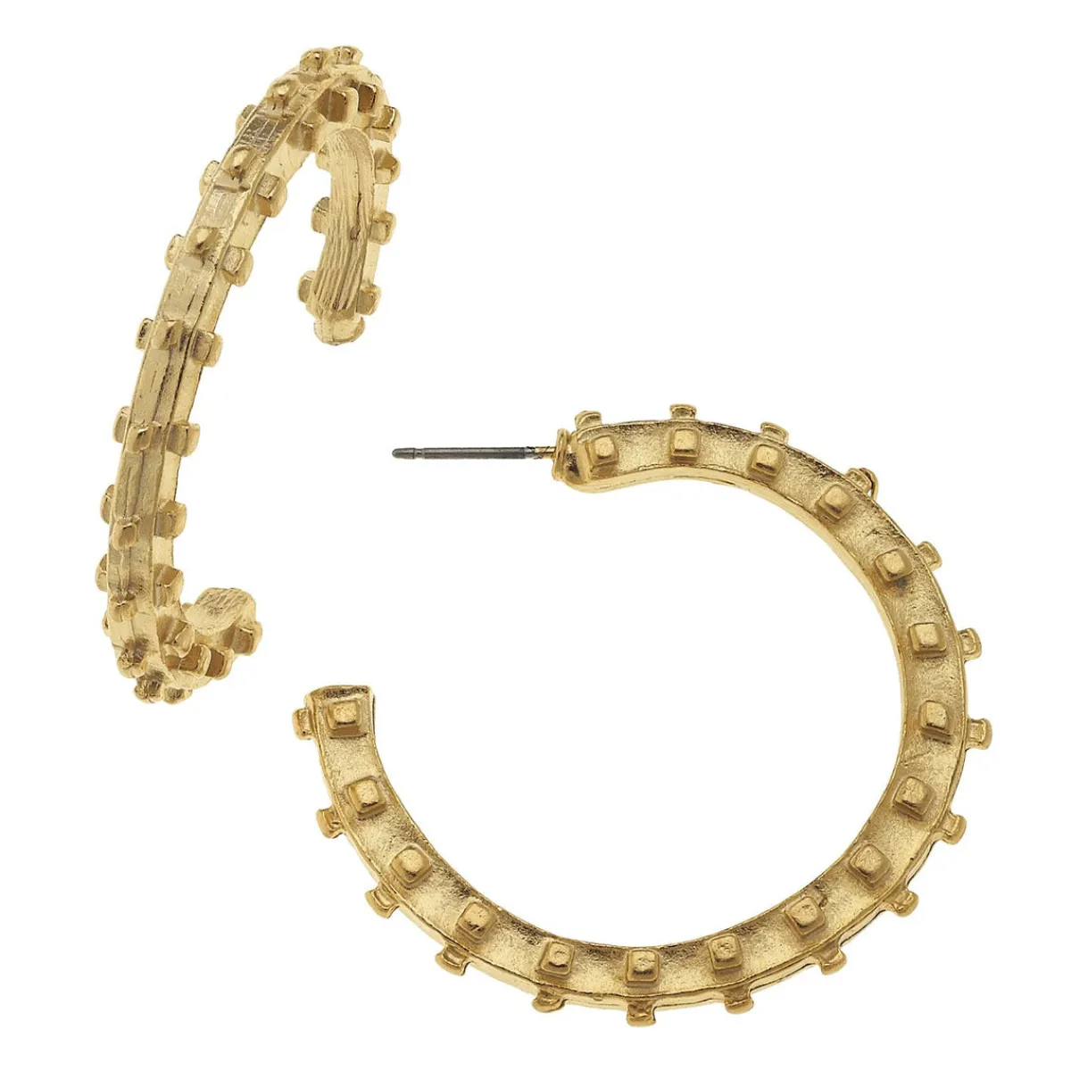 Studded Hoops|Susan Shaw Outlet