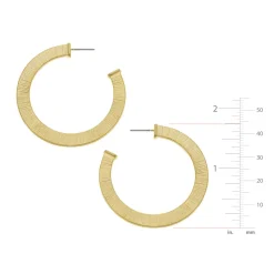 Textured Classic Hoops|Susan Shaw Hot