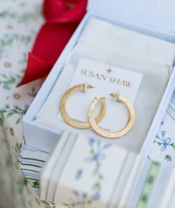 Textured Classic Hoops|Susan Shaw Hot