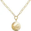 Tobacco Leaf Paperclip Necklace|Susan Shaw Outlet