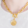 Tobacco Leaf Toggle Necklace|Susan Shaw