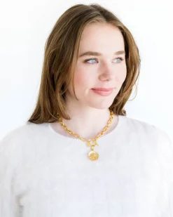 Tobacco Leaf Toggle Necklace|Susan Shaw