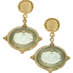 Venetian Glass Bee Earrings|Susan Shaw Online