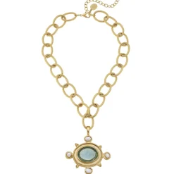 Venetian Glass Bee Elegant Pendant Necklace|Susan Shaw Sale