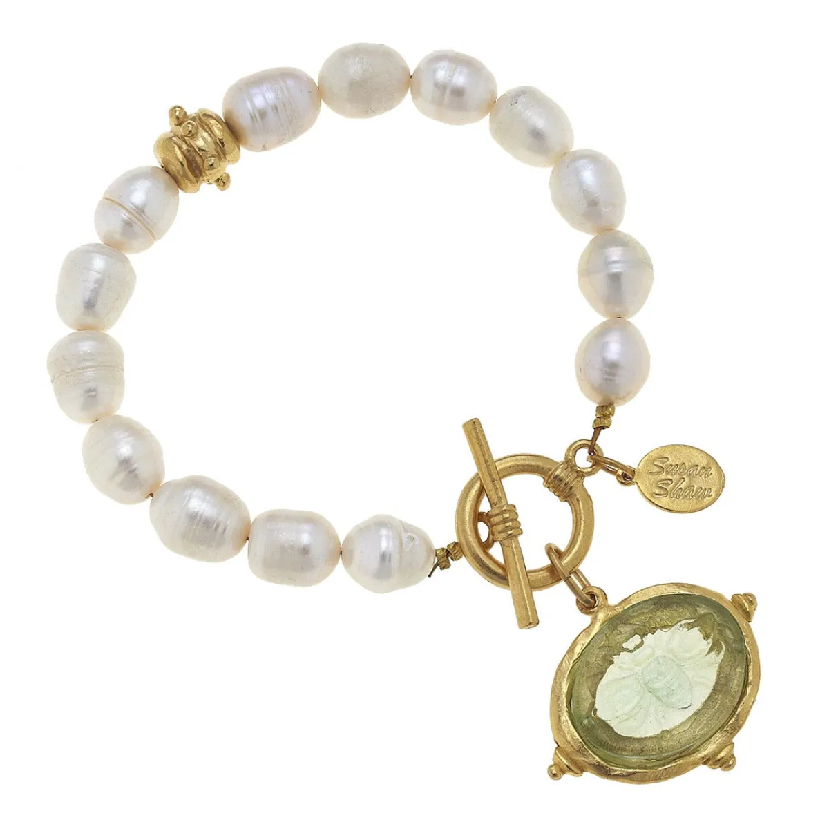 Venetian Glass Bee Pearl Bracelet|Susan Shaw Best