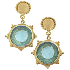 Venetian Glass Coin Earrings|Susan Shaw Outlet