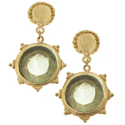 Venetian Glass Coin Earrings|Susan Shaw Clearance