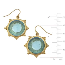 Venetian Glass Coin Earrings|Susan Shaw Clearance