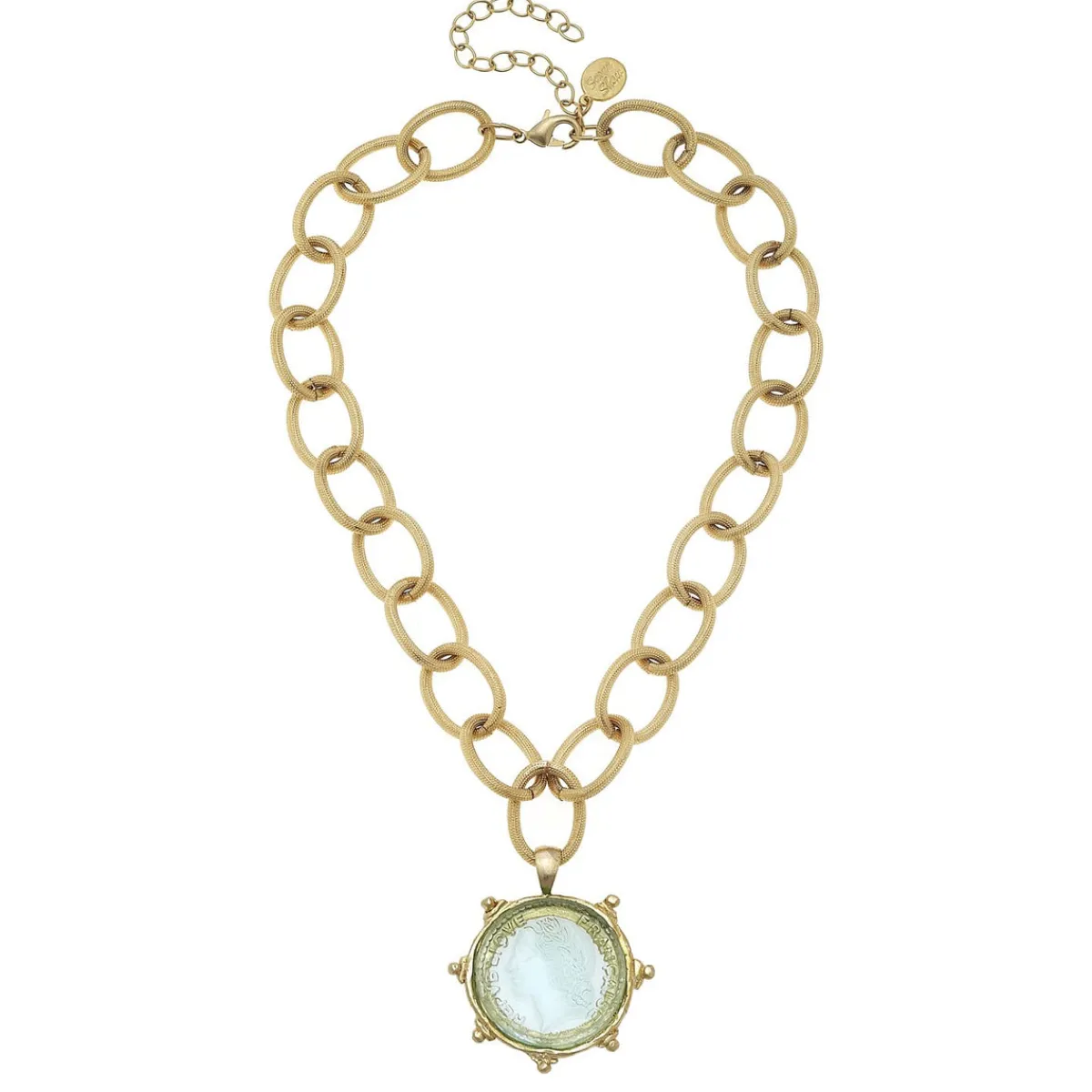Venetian Glass Coin Necklace|Susan Shaw Best